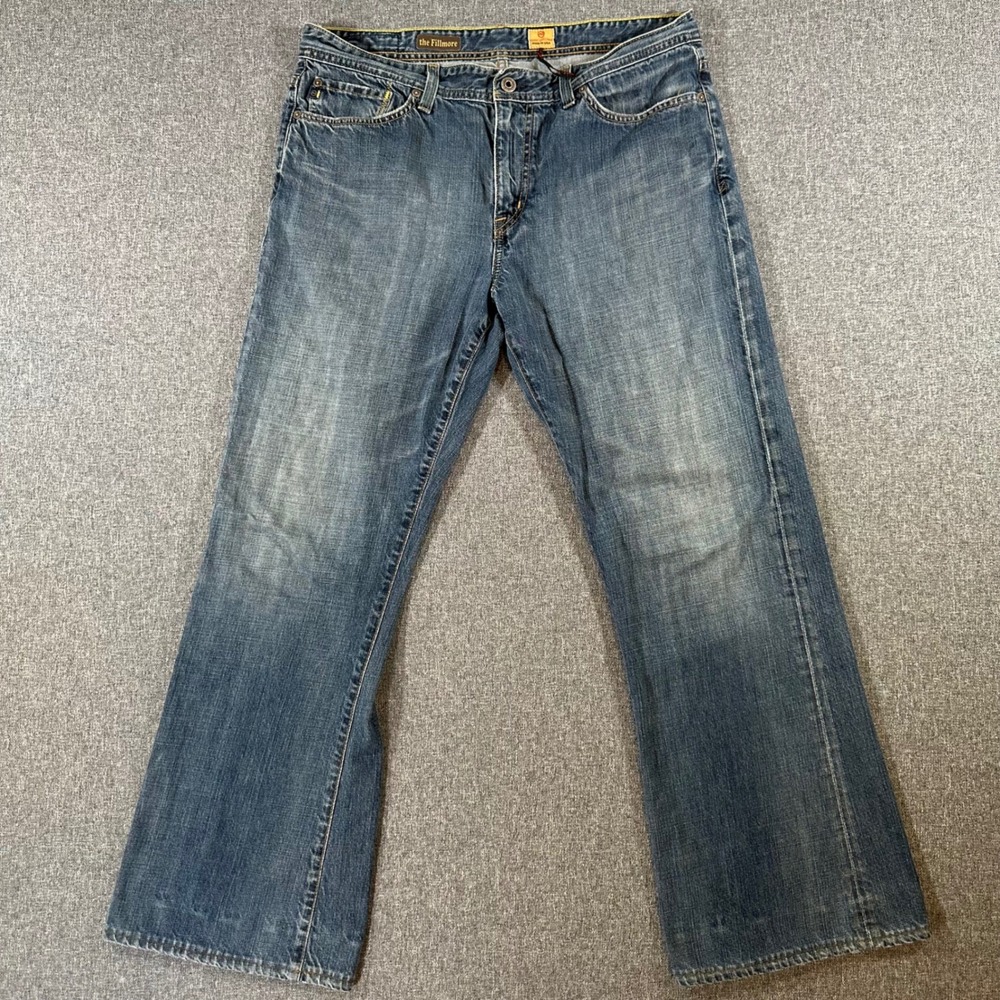 AG Adriano Goldschmied The Fillmore Vintage Jeans Mens 36x32 Blue Bootcut USA